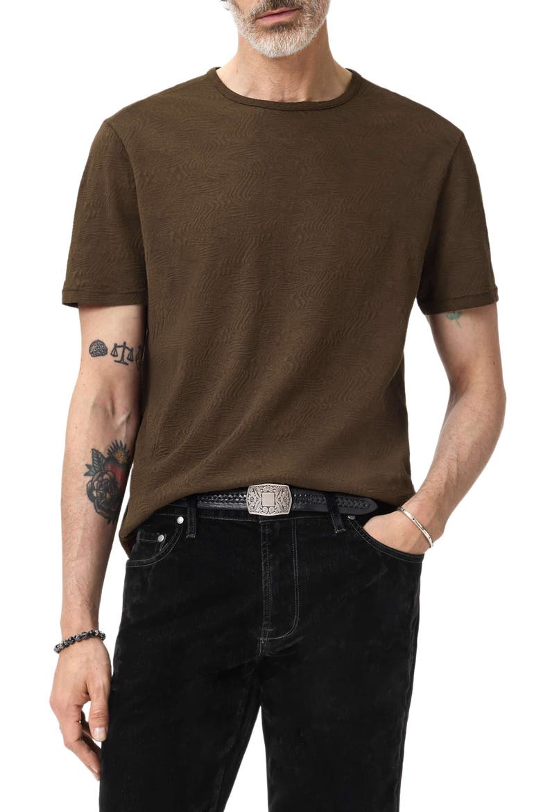 Blaise Wave Organic Cotton T-Shirt, Main, color, DARK BROWN