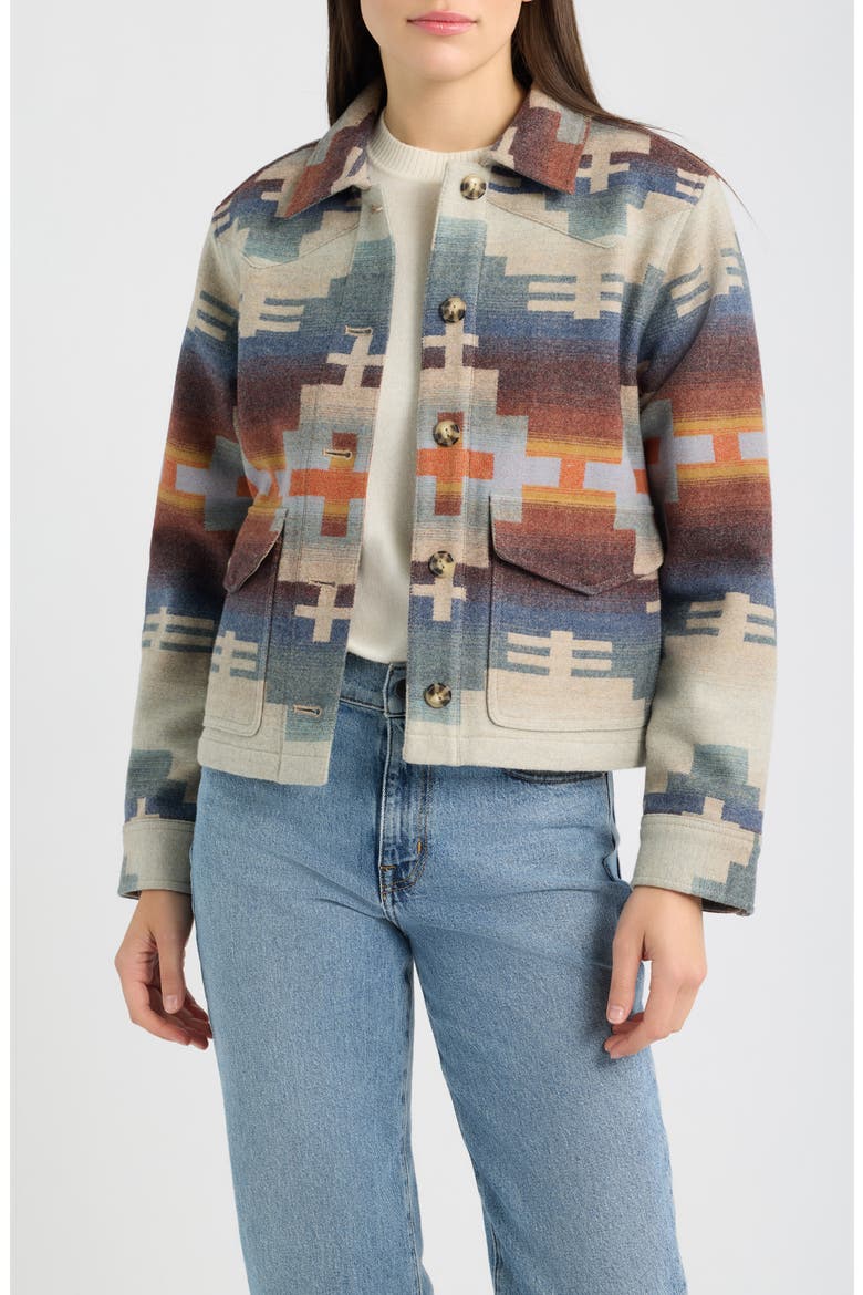 Dakota Wool Western Jacket, Main, color, SHIPROCK BLUE MIX