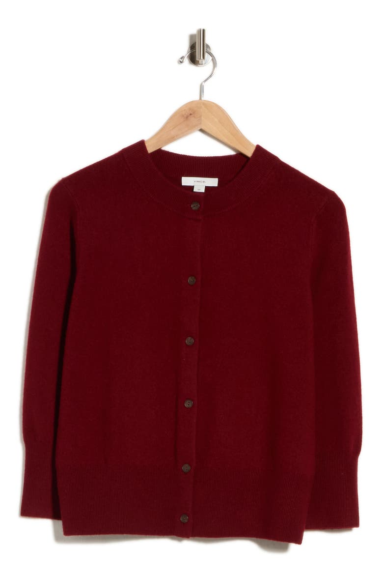 Wool Blend Shrunken Cardigan, Alternate, color, ROSE WINE