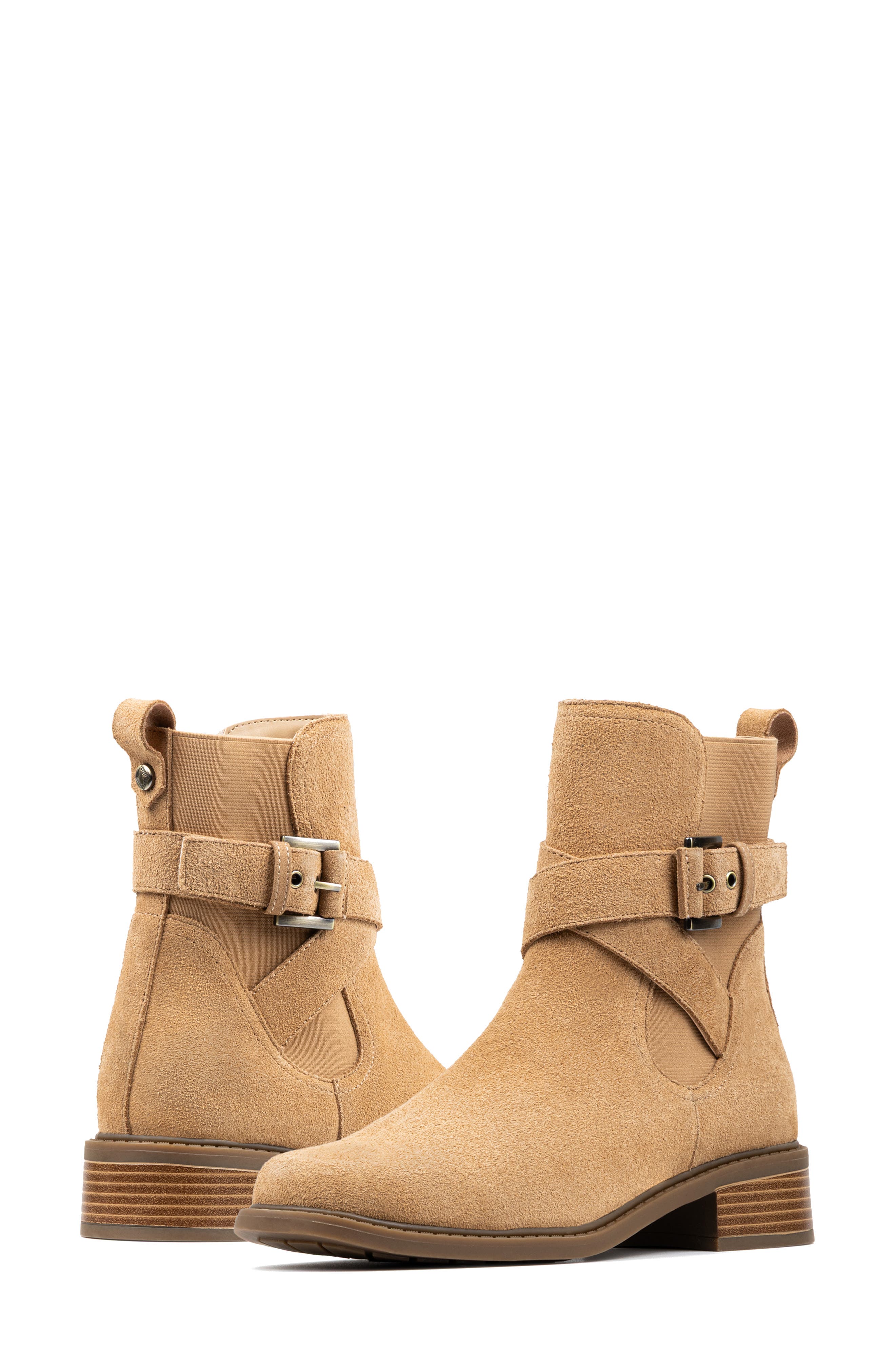 Buckle Bootie, Alternate, color, CAMEL