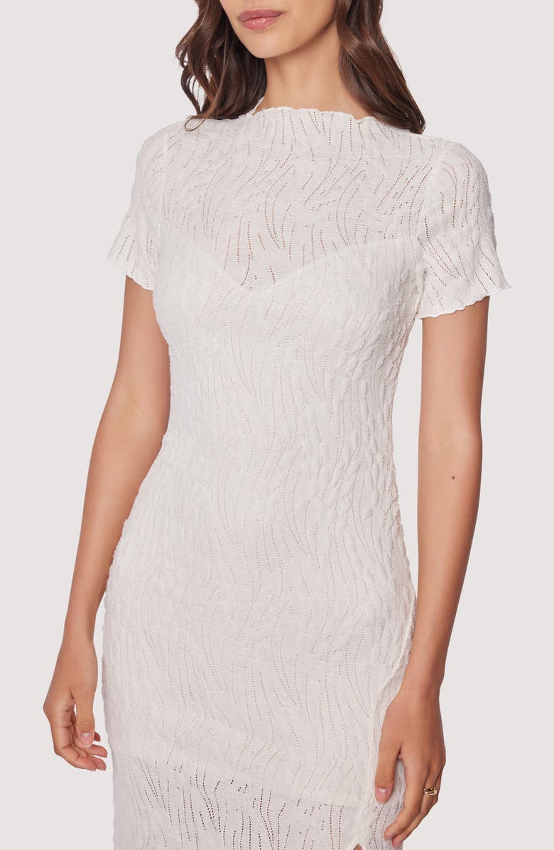 Lost + Wander Misty Haze Knit Midi Dress, Alternate, color,