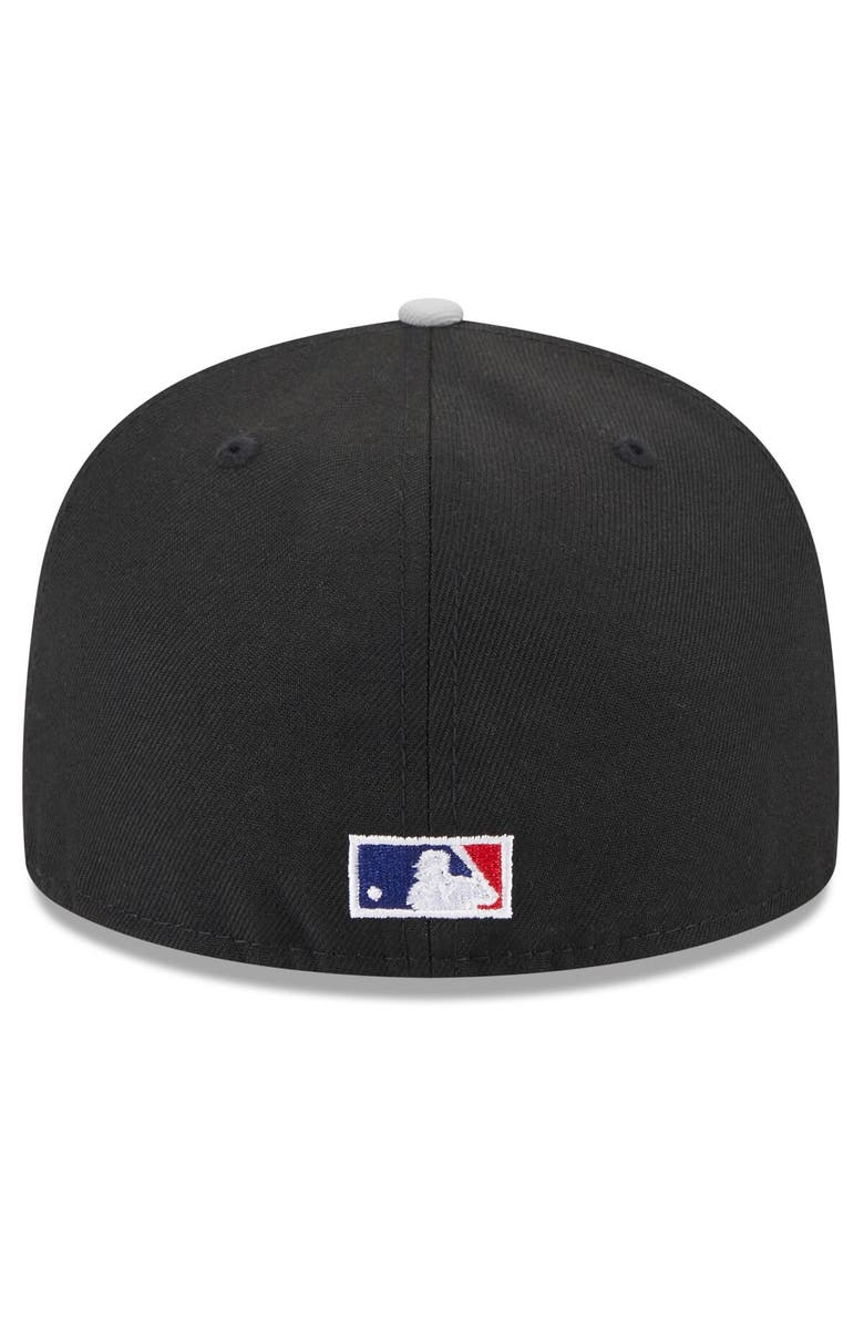 New Era Men's New Era Black/Gray Chicago White Sox On Deck 59FIFTY Fitted Hat, Alternate, color, Black
