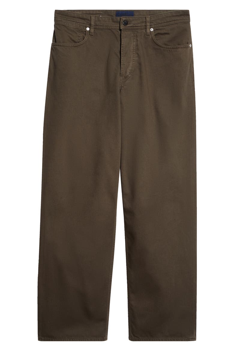 Cotton Five-Pocket Straight Leg Pants, Alternate, color, UMBER