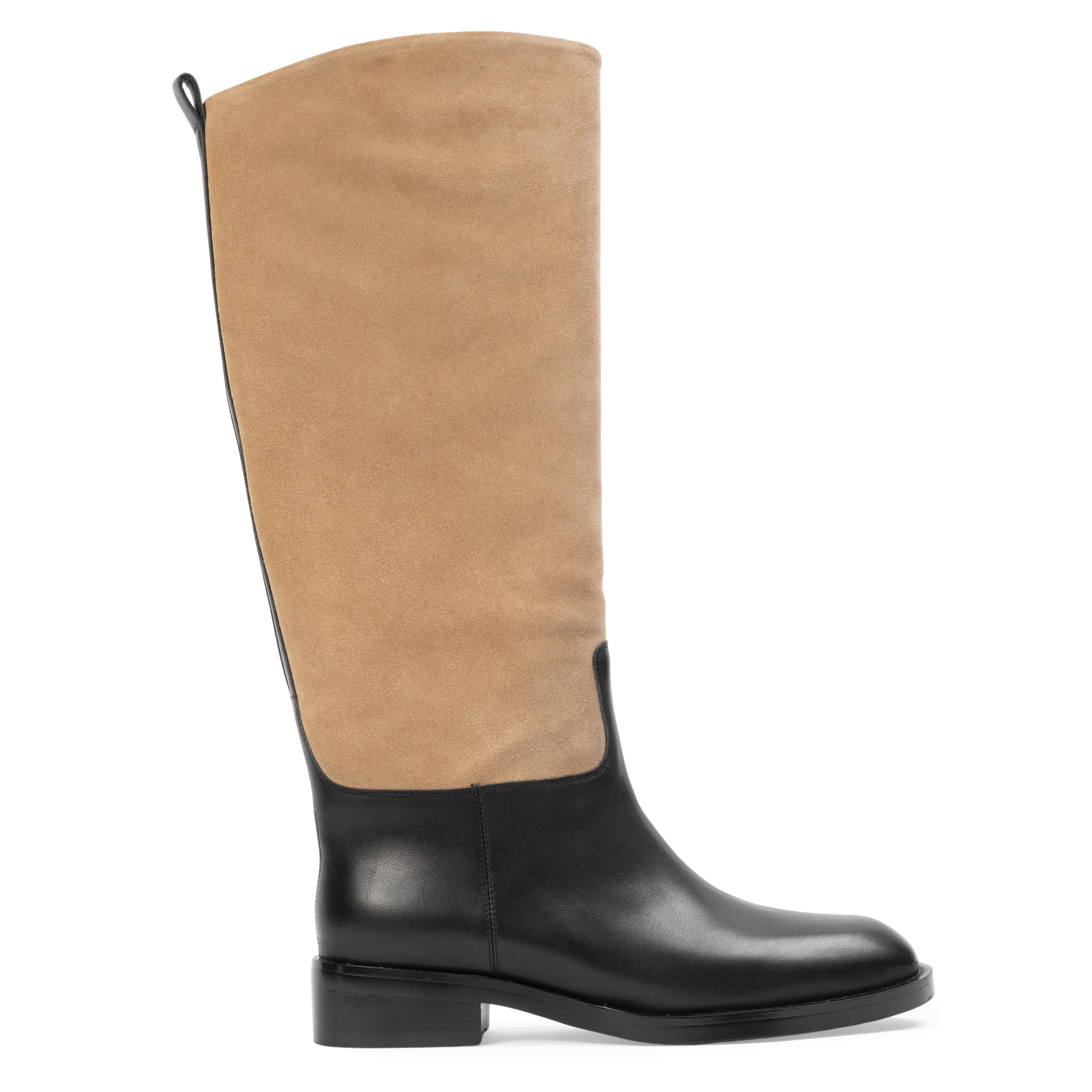 Pace 40 Boot, Main, color, Latte Suede / Black Leather