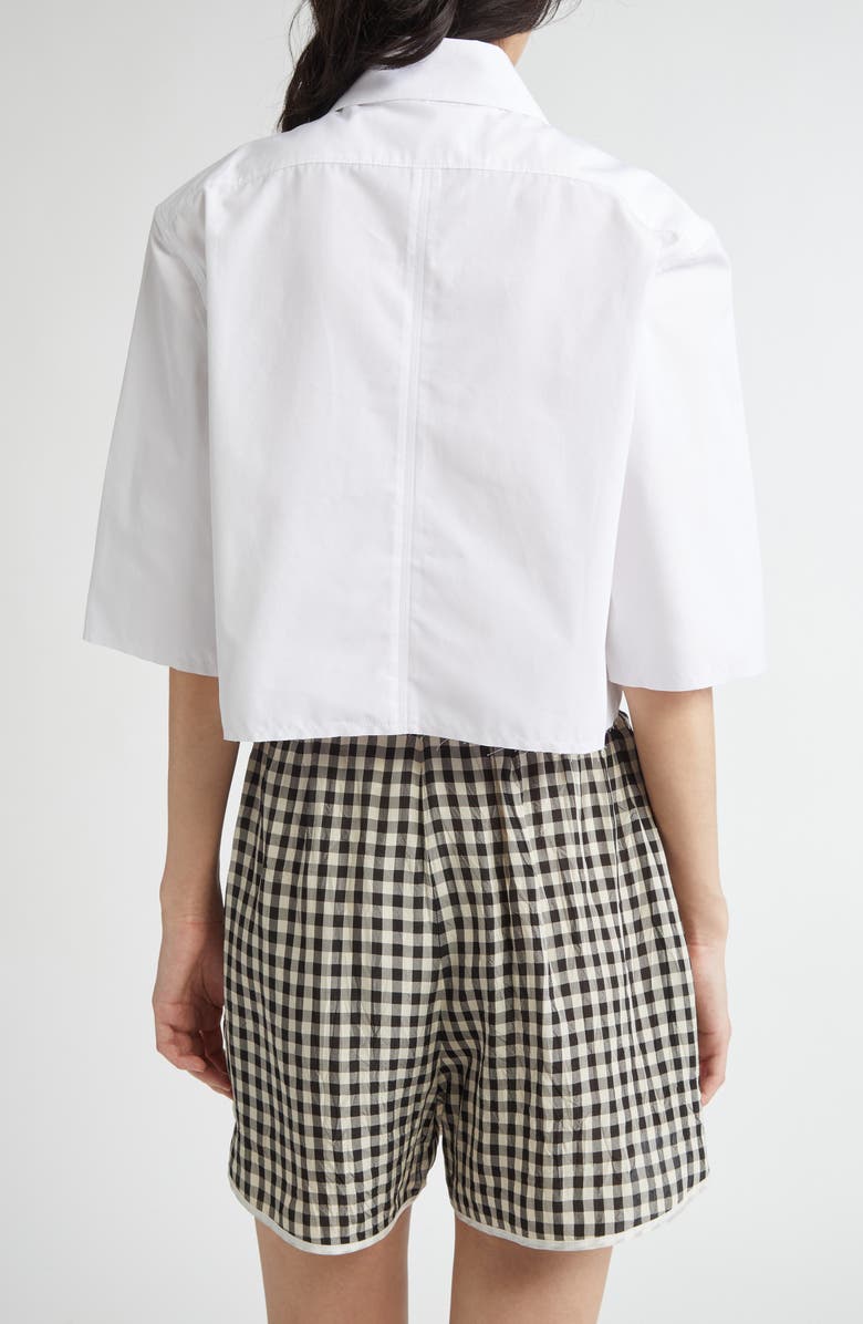 NACKIYÈ Shortcut Point Collar Crop Button-Up Shirt, Alternate, color,