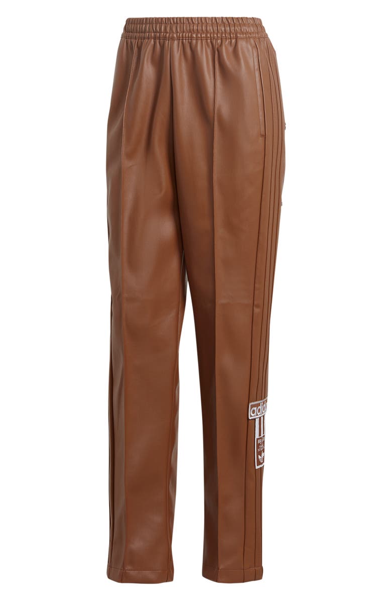 adidas Adibreak Faux Leather Track Pants, Alternate, color, 