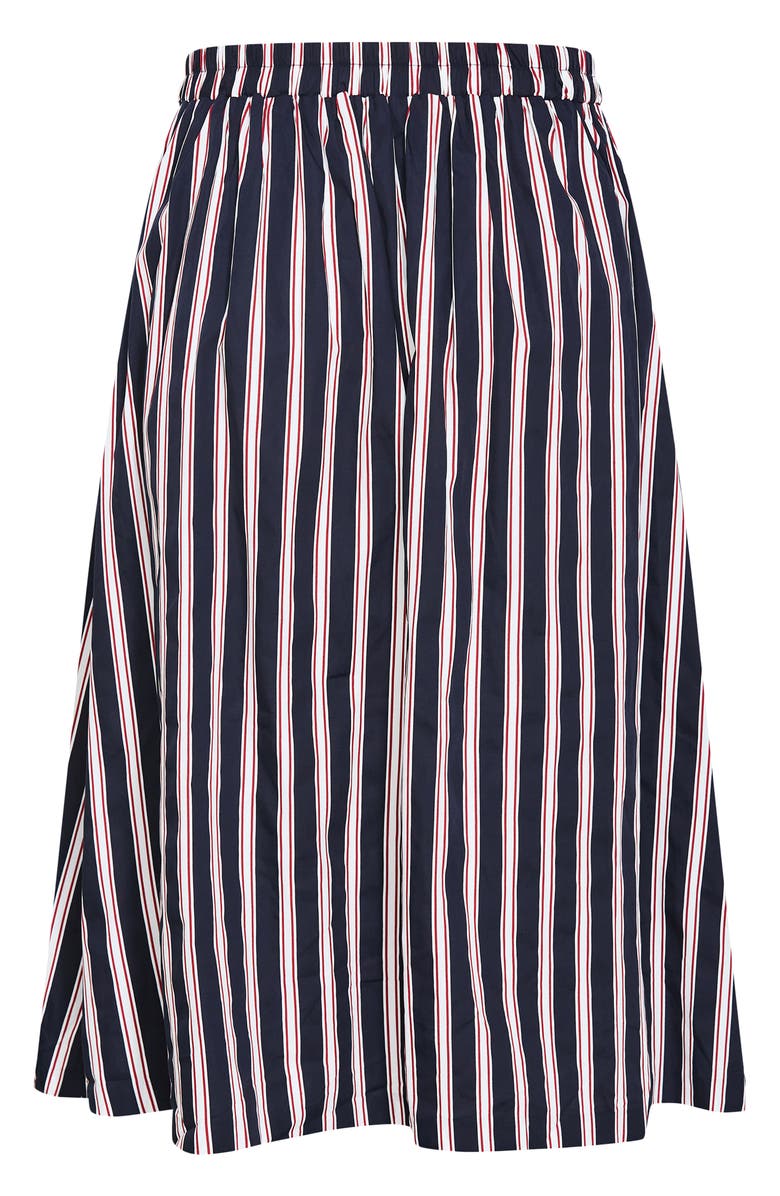 City Chic Floral Print Maxi Skirt, Alternate, color, Navy Sienna