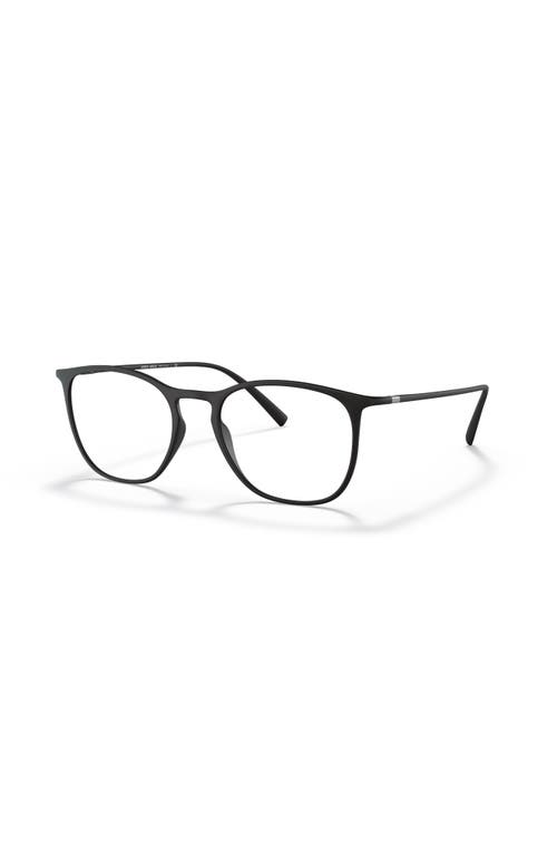 Giorgio Armani 53mm Square Optical Glasses In Black