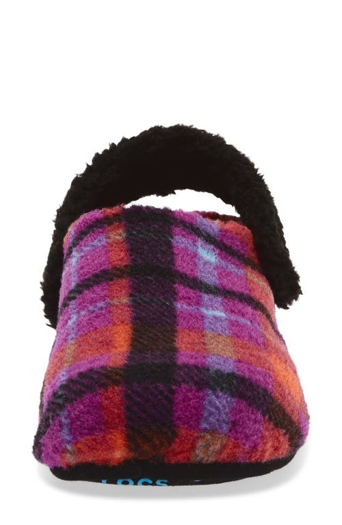 Crocs Classic Cozzzy Plaid Slipper In Animal Print