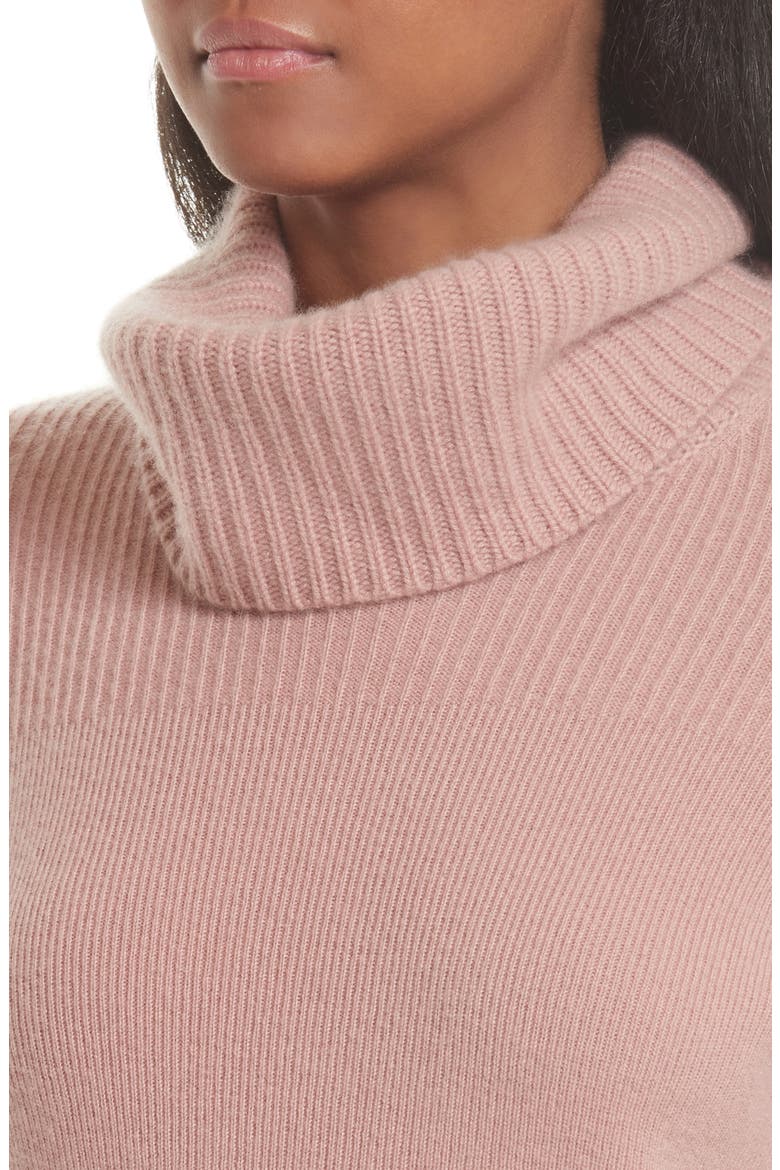 Asa Cashmere Turtleneck, Alternate, color, BLUSH PINK