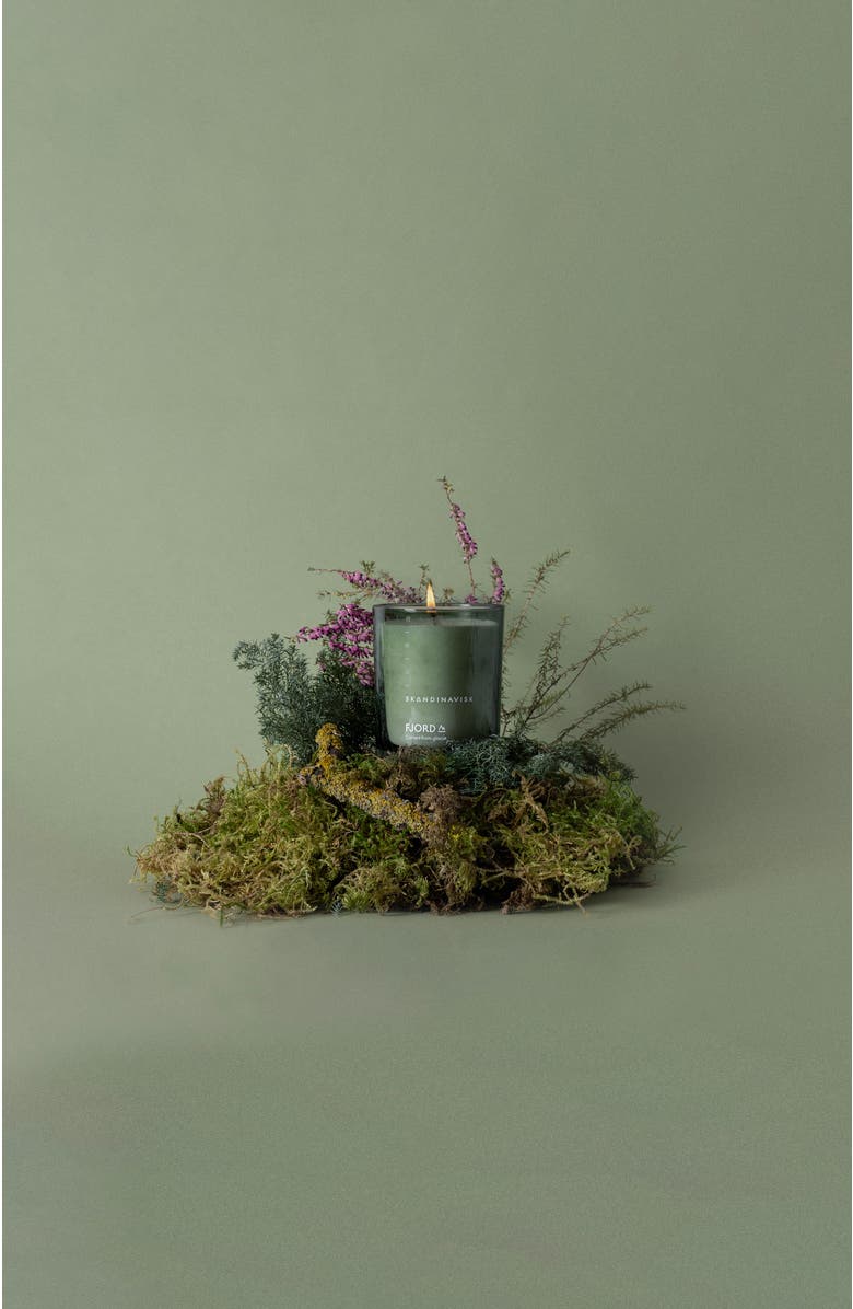 SKANDINAVISK FJORD Scented Candle 65g, Alternate, color, Green