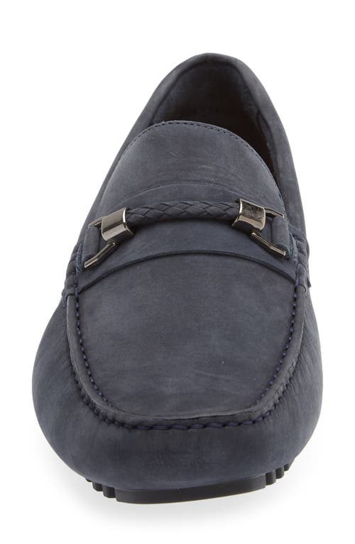 Nordstrom Barrett Braided Bit Driving Shoe In Navy Blazer