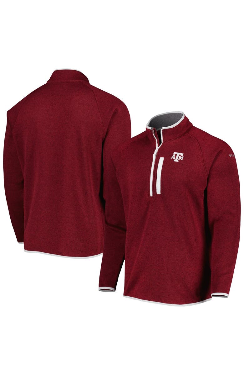 Columbia Men's Columbia Maroon Texas A&M Aggies Canyon Point Raglan Half-Zip Top, Main, color, Maroon