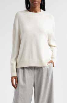 TWP Cashmere Crewneck Boyfriend Sweater