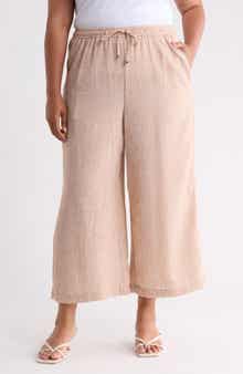 MAX STUDIO Crop Drawstring Pants