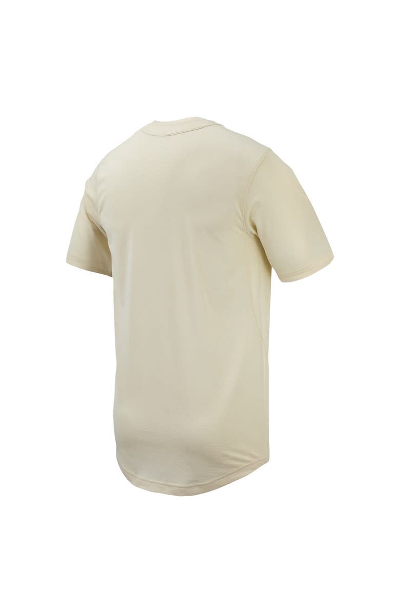 Nike Men's Nike Cream Oregon State Beavers Replica Full-Button Baseball Jersey, Alternate, color,