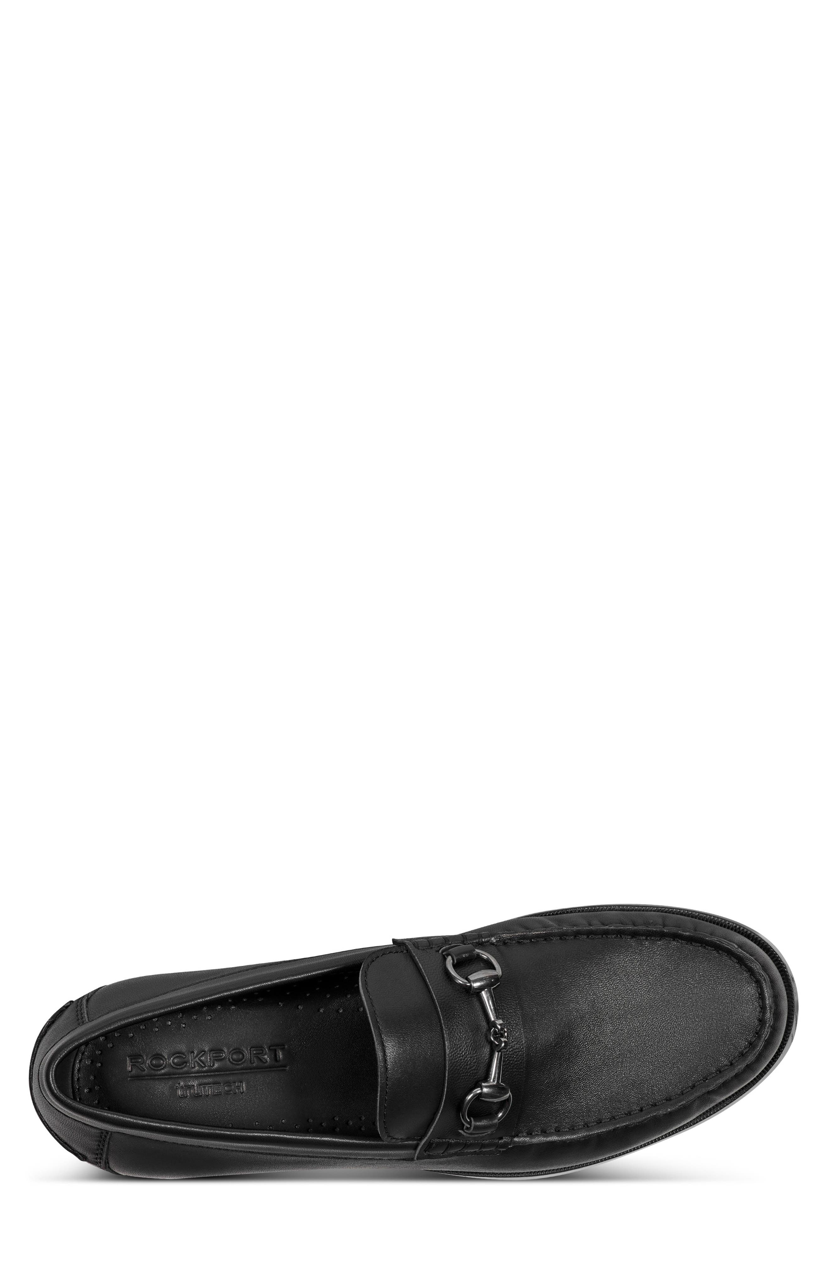 Rockport Whit Classic Bit Detail Loafer, Alternate, color, Black