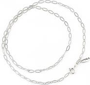 SAMUEL B. Sterling Silver Oval Link Necklace