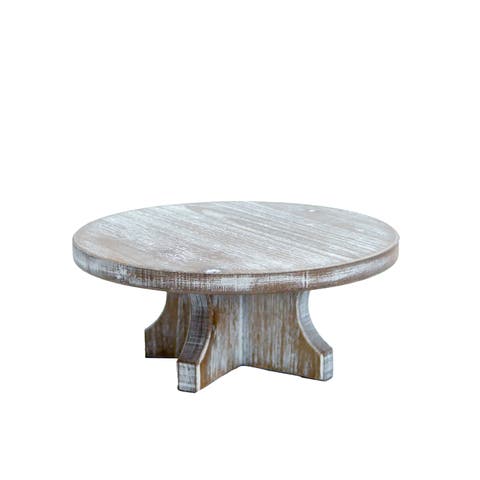 Wood 9 in. Riser with Center Cross Leg