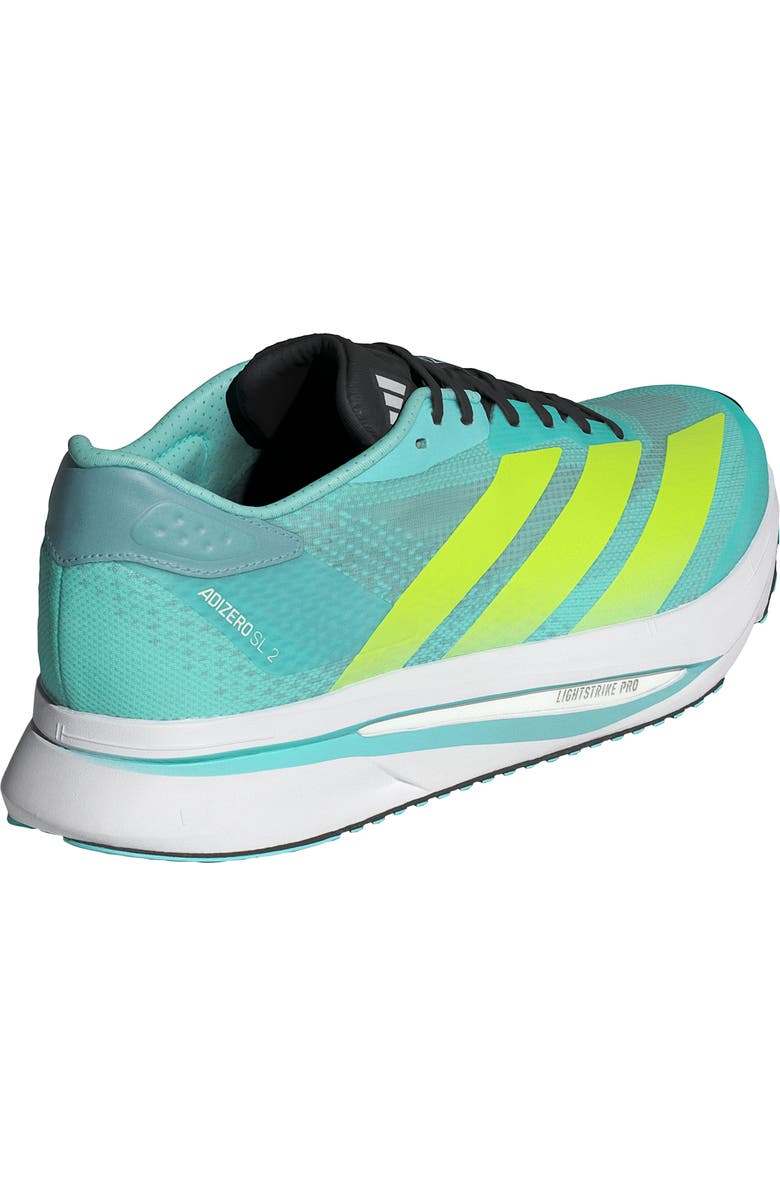 adidas Adizero SL2 Running Shoe, Alternate, color, Flash Aqua/ Lemon/ Mint Ton