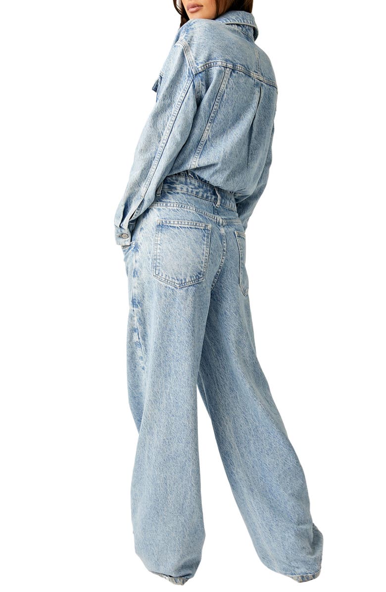 Free People Touch the Sky Long Sleeve Denim Jumpsuit, Alternate, color, 