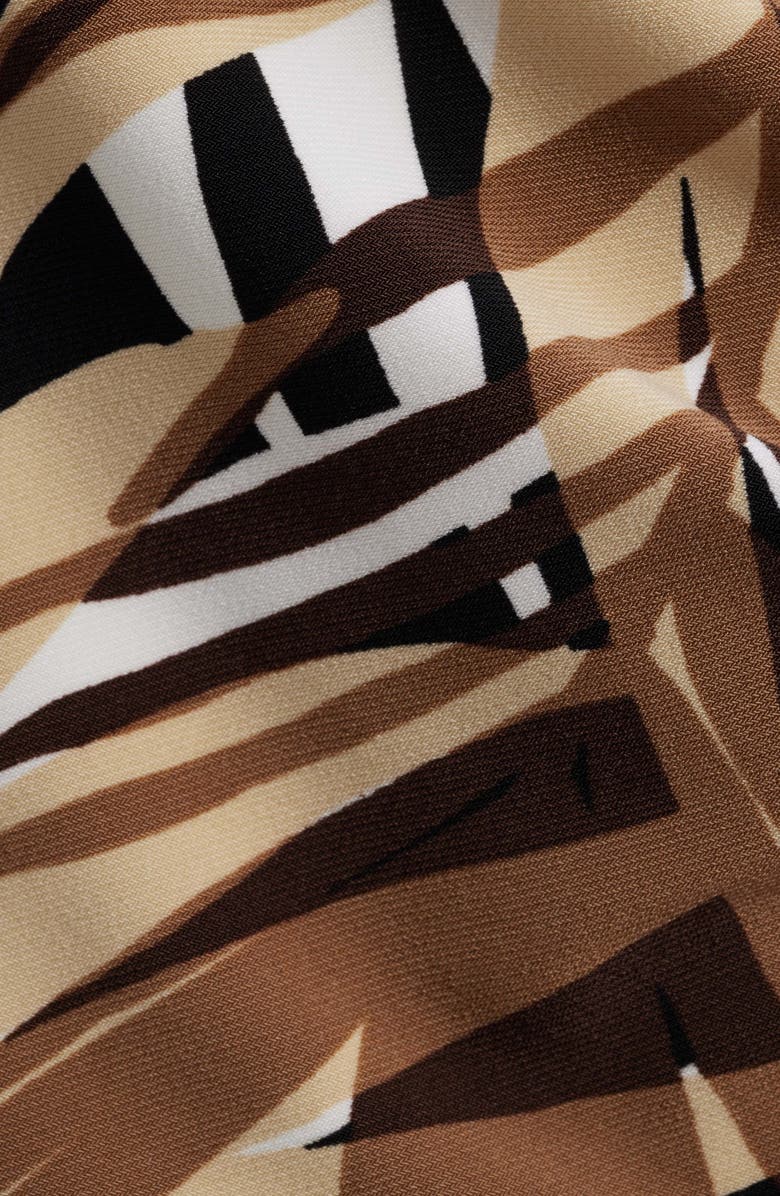 Anne Klein Print Side Tie Top, Alternate, color, Anne Black Multi