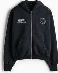 H&M Oversized Printed Hooded Jacket