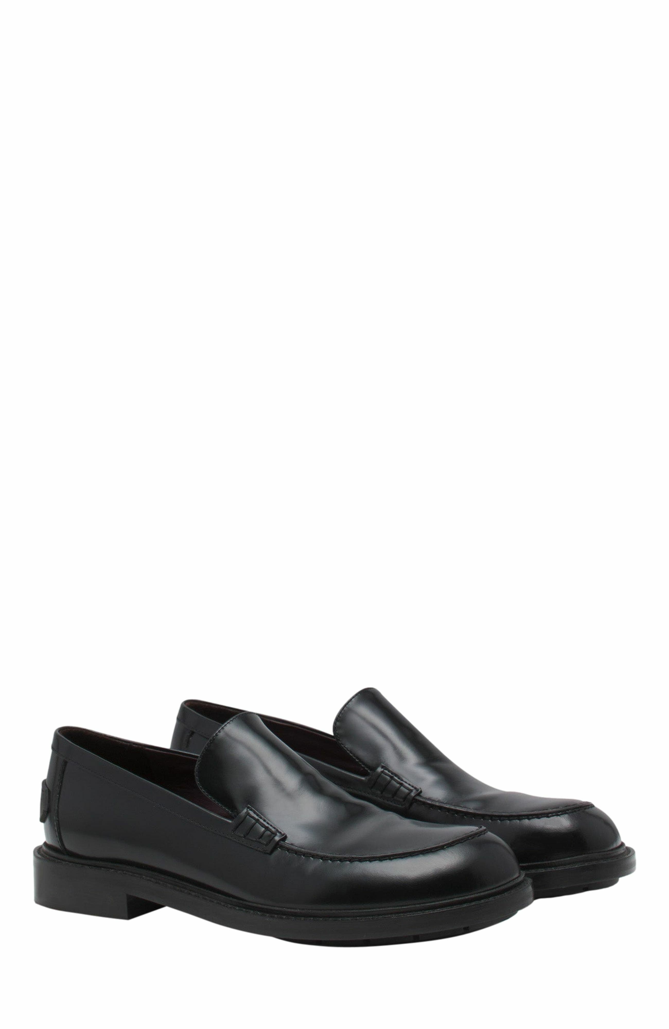 Lanvin Spinto Loafers In Glossy Leather, Alternate, color, 