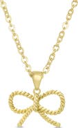 Lily Nily Kids' Bow Twist Pendant Necklace