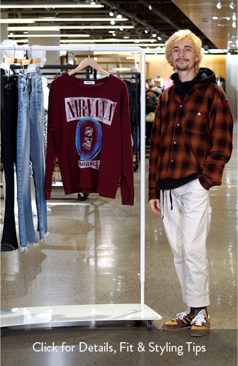 Nirvana Bait Long Sleeve Cotton Graphic T-Shirt