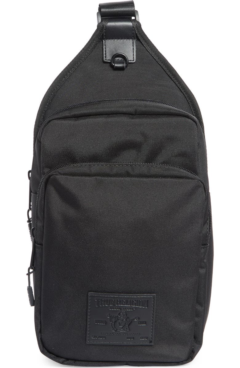 True Religion Pippen Sling Crossbody Bag, Main, color, Black