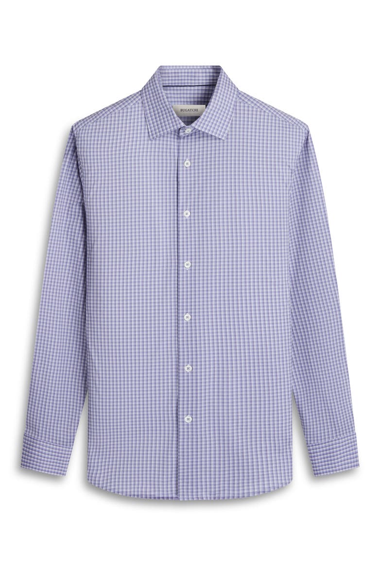 James OoohCotton® Checker Button-Up Shirt, Alternate, color, LILAC