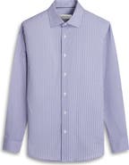 Bugatchi James OoohCotton® Checker Button-Up Shirt