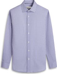 Bugatchi James OoohCotton® Checker Button-Up Shirt