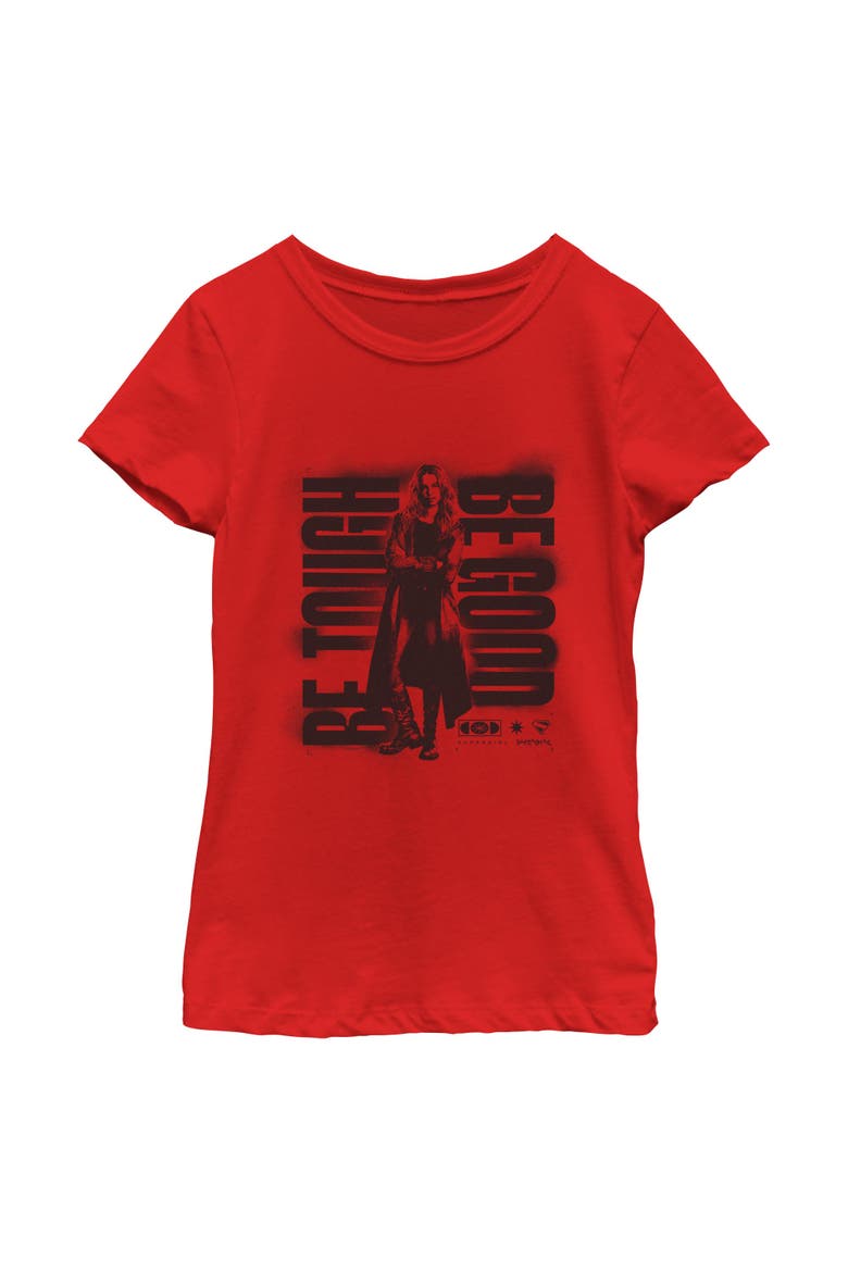 Girl's Supergirl Kara Be Good  Graphic T-Shirt, Main, color, Red