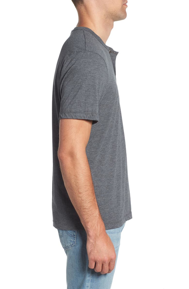James Perse Cotton Blend Short Sleeve Henley, Alternate, color,