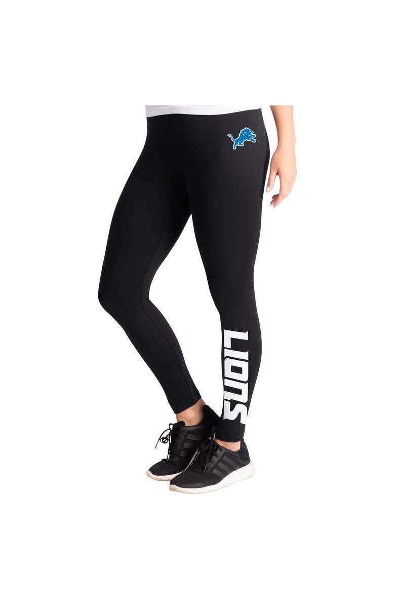 G-III 4HER BY CARL BANKS Women's G-III 4Her by Carl Banks Black Detroit Lions Pregame Leggings, Main, color, Black