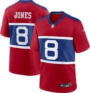 Nike Men's Nike Daniel Jones Century Red New York Giants Alternate Player Game Jersey