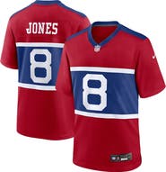 Nike Men's Nike Daniel Jones Century Red New York Giants Alternate Player Game Jersey