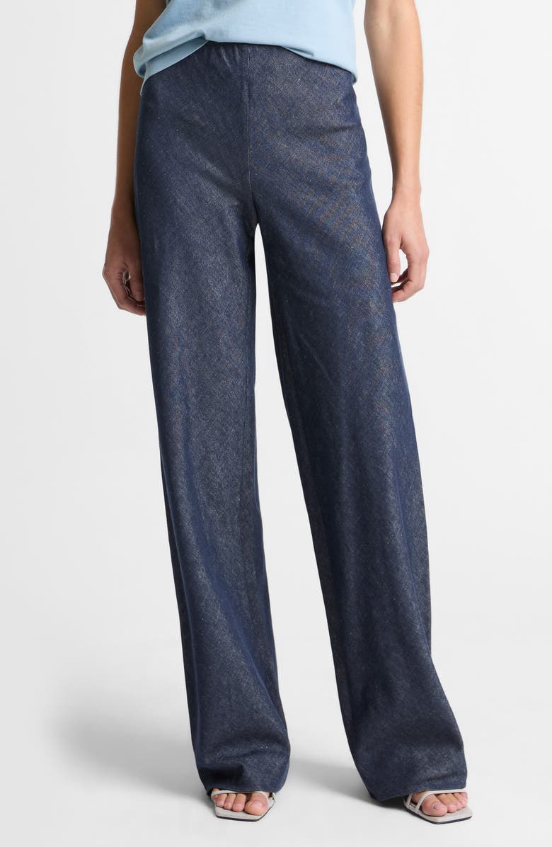 Vince Colette Wide Leg Chambray Pants, Main, color, Indigo