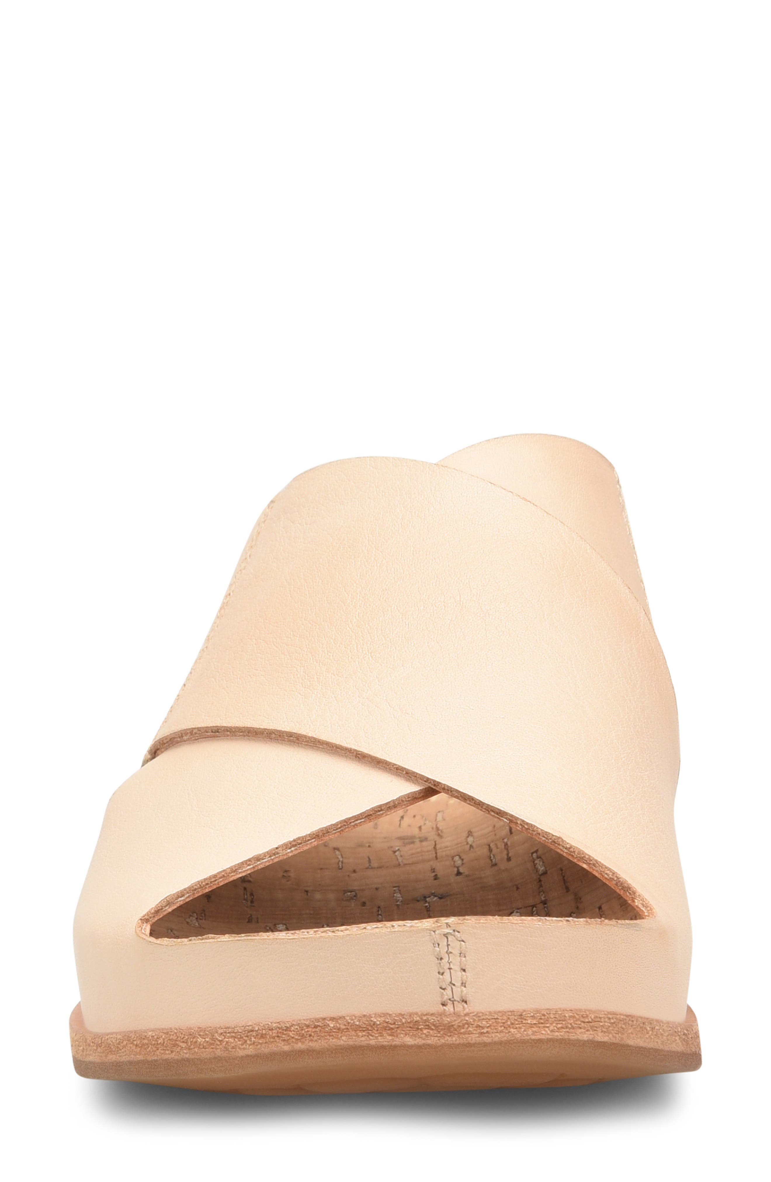 Tutsi Slide Sandal, Alternate, color, NATURAL LEATHER