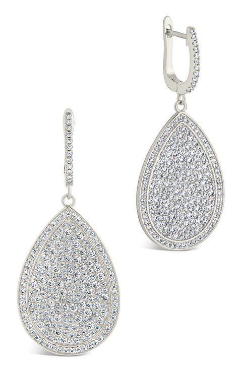 Selma Cubic Zirconia Teardrop Earrings