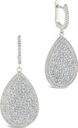 Sterling Forever Selma Cubic Zirconia Teardrop Earrings