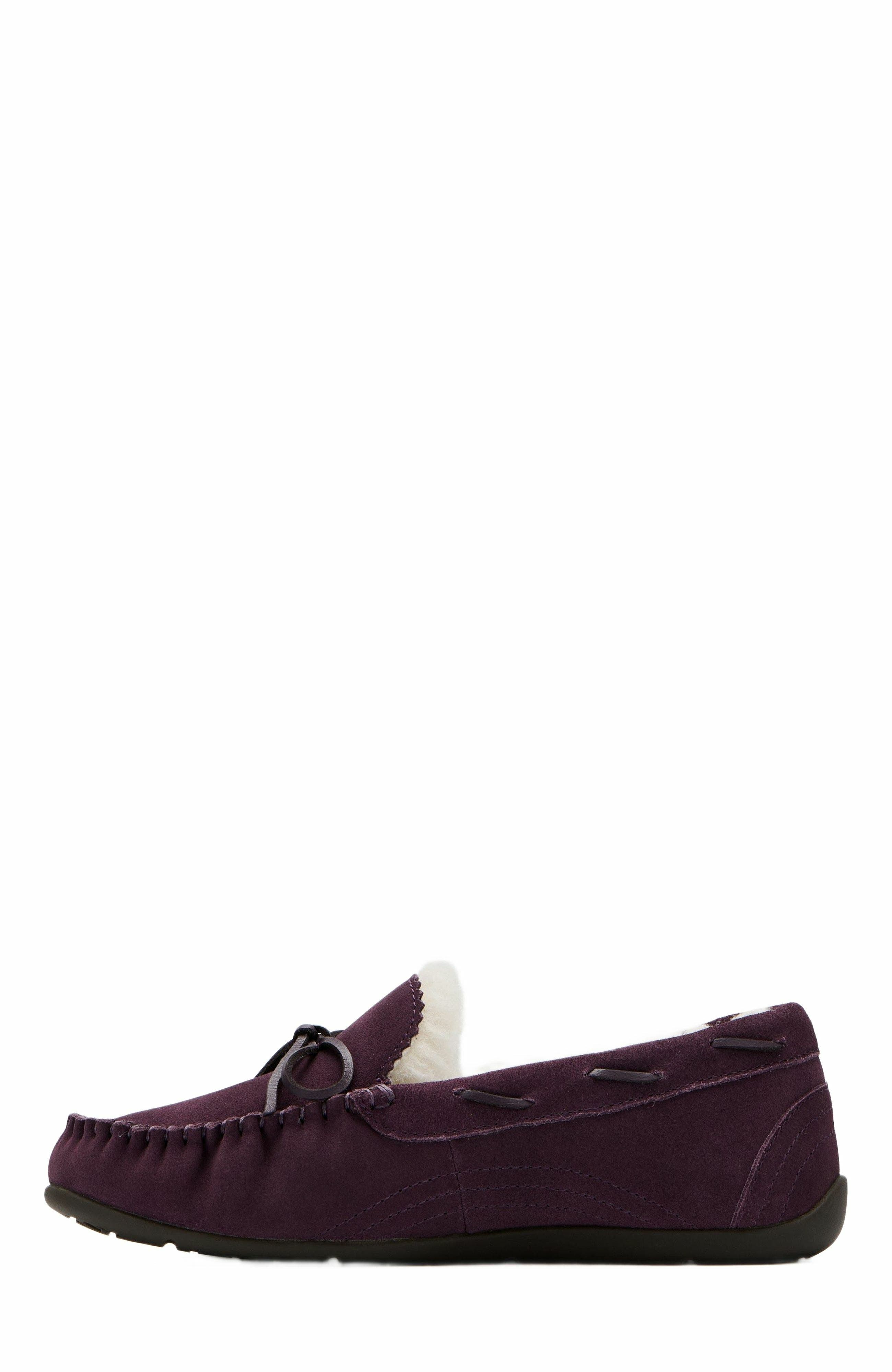 Amble Bow Slipper, Alternate, color, Dark Purple - Regular