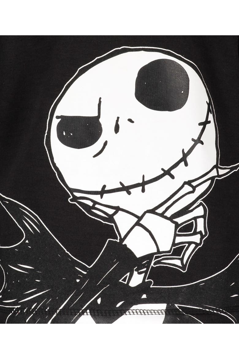 Nightmare Before Christmas Fleece Quarter-Zip Hoodie, Alternate, color, Jack Sally Black