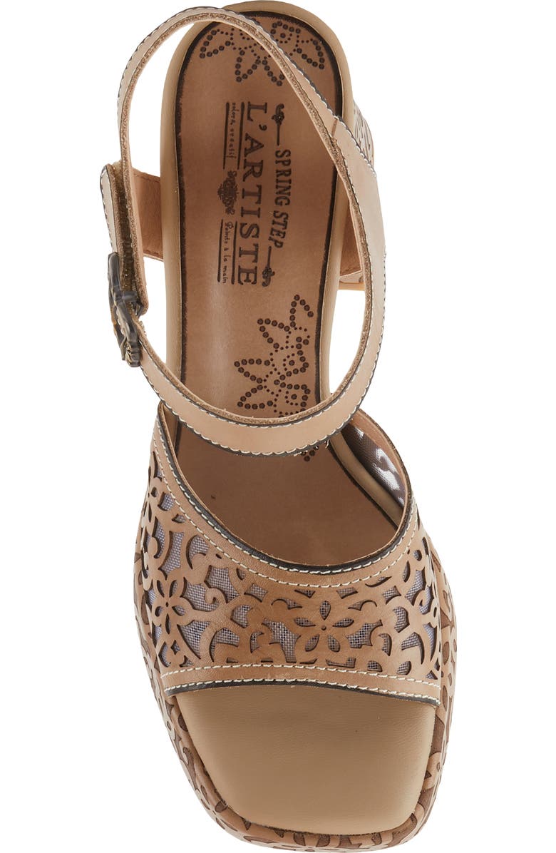 L'Artiste by Spring Step Savychic Square Toe Sandal, Alternate, color,