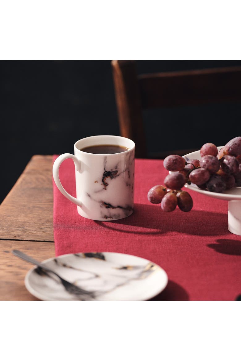 Marble Venice Fog Cylinder Mug, Alternate, color, White