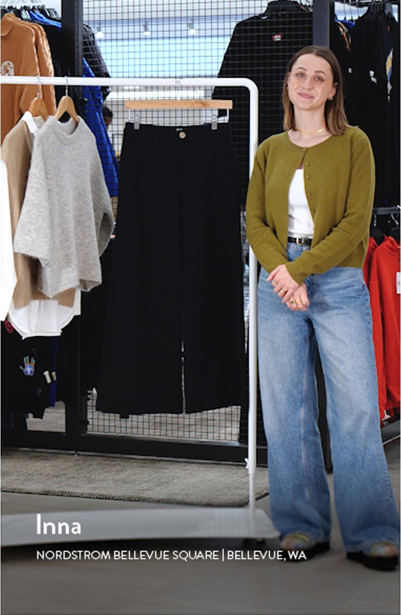 Meg High Waist Super Wide Leg Twill Pants, sales video thumbnail