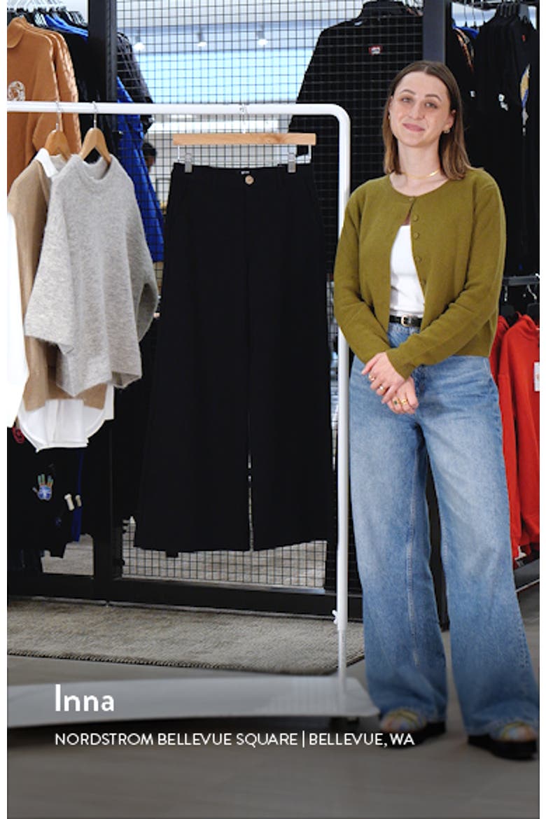 Meg High Waist Super Wide Leg Twill Pants video