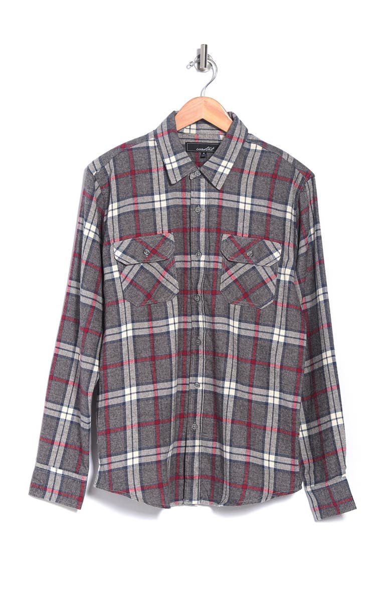 COASTAL Marled Yarn Brushed Flannel, Alternate, color, 